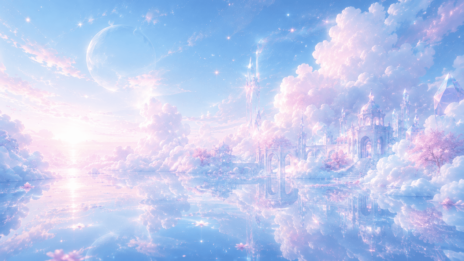 Celestial Sanctuary: The Crystal Empire wallpaper preview