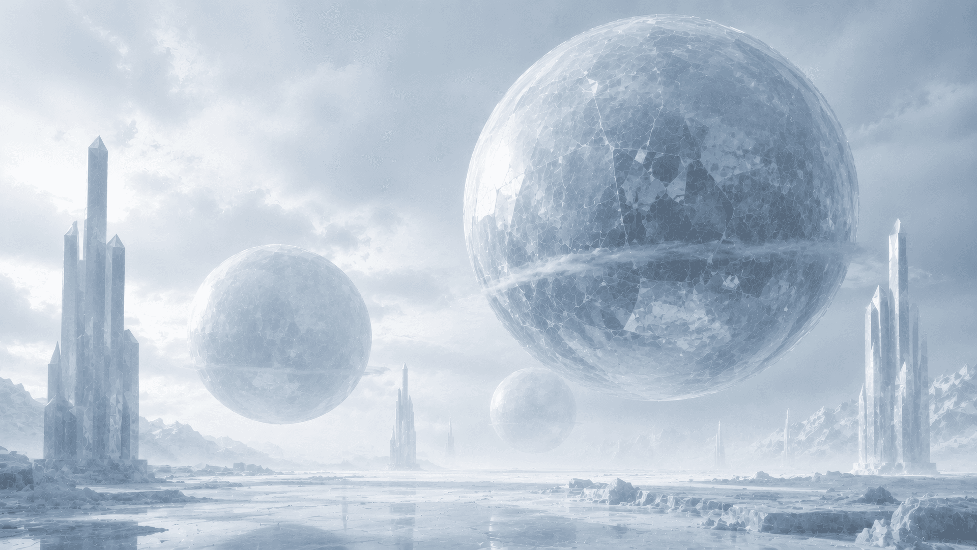 Celestial Ice Spheres wallpaper preview
