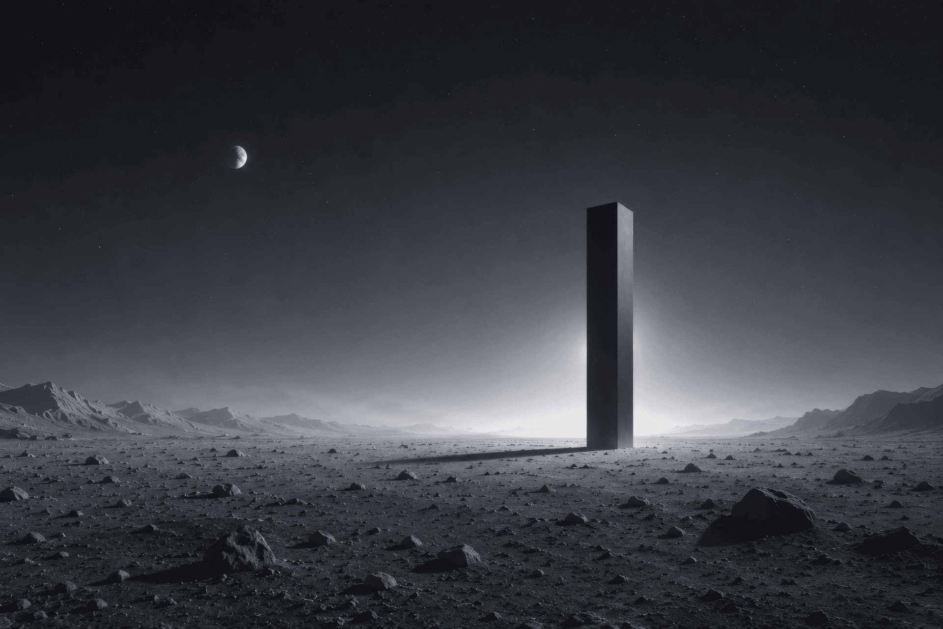 Silent Lunar Monolith wallpaper preview