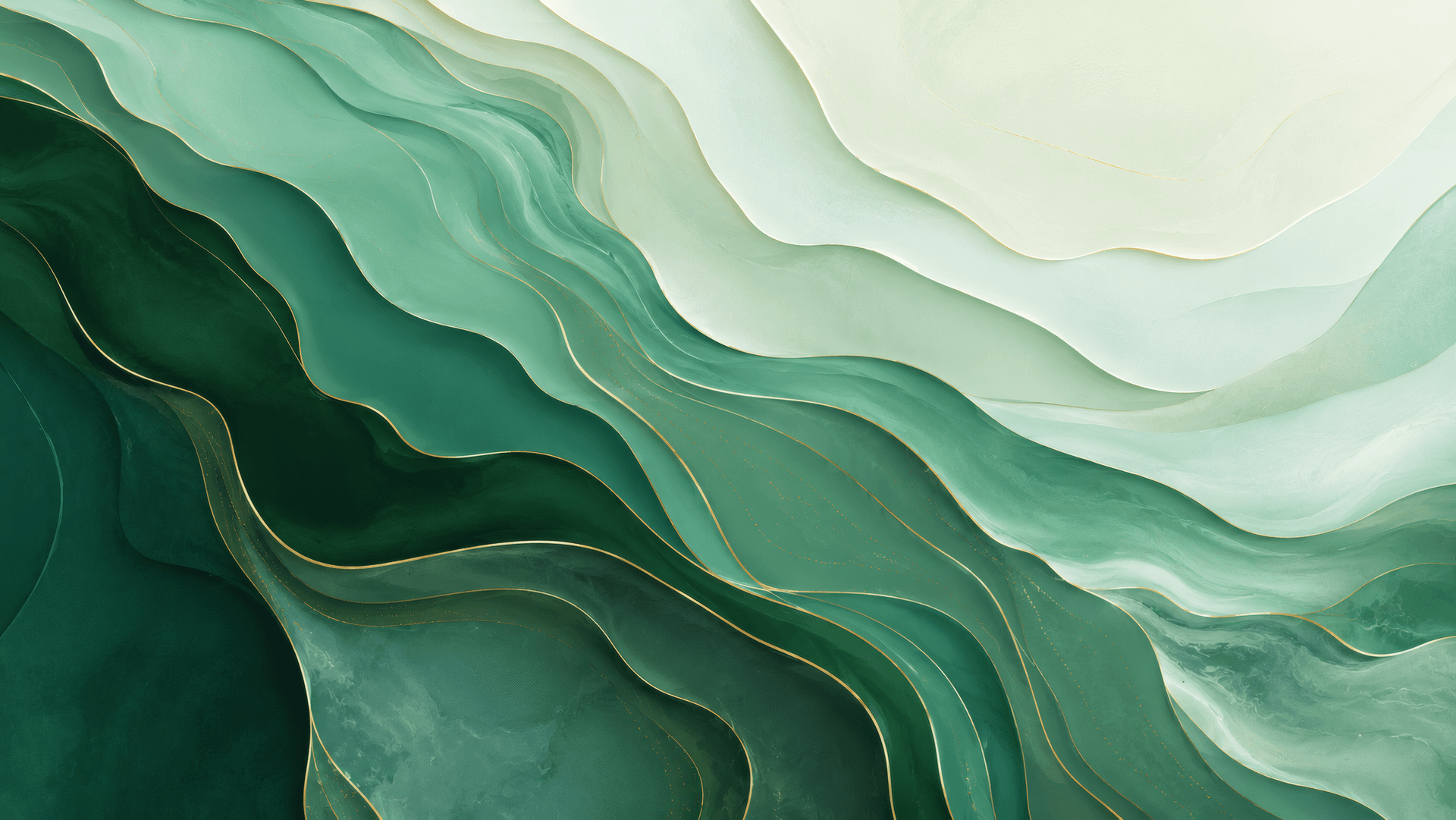 Emerald Waves wallpaper preview