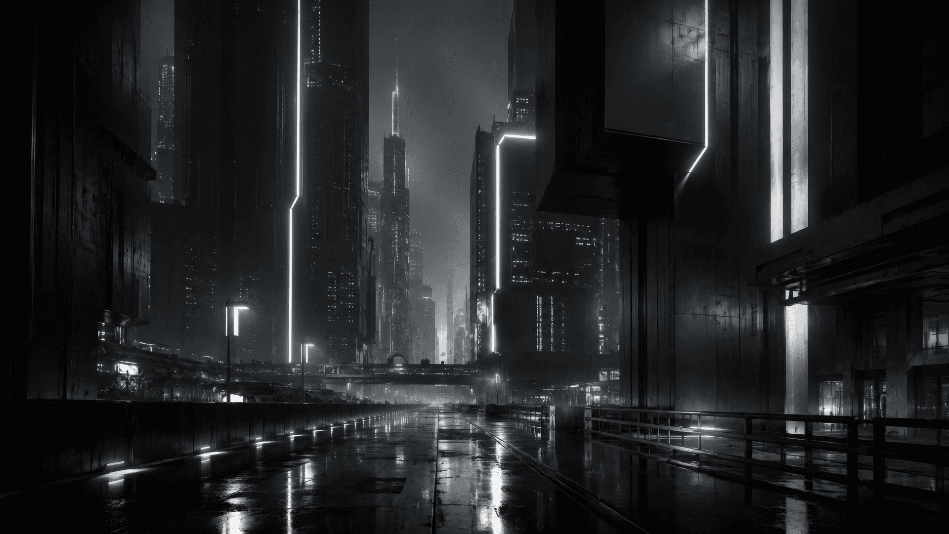 The Monochrome Grid wallpaper preview