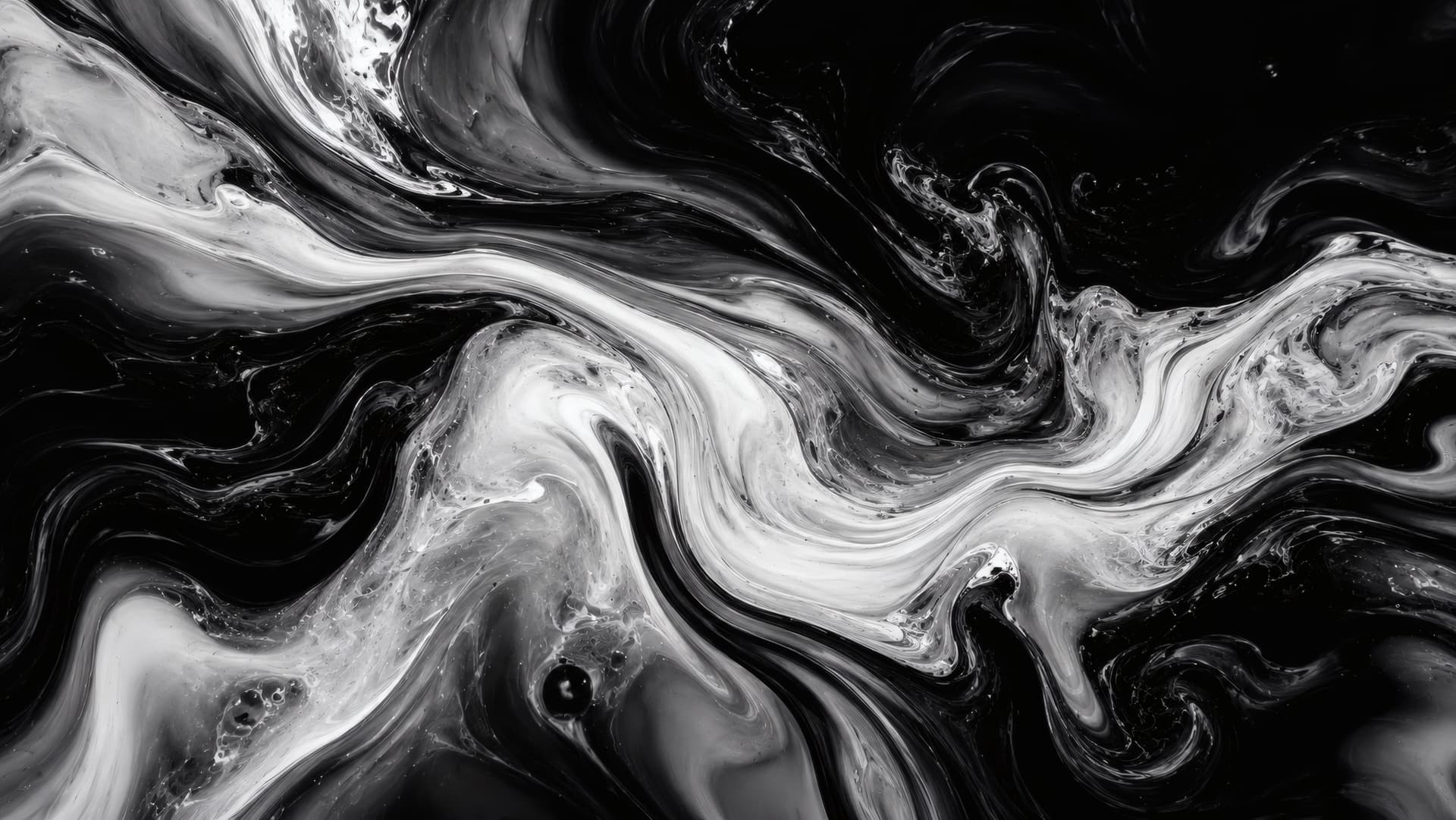 Monochrome Fluid Marble wallpaper preview