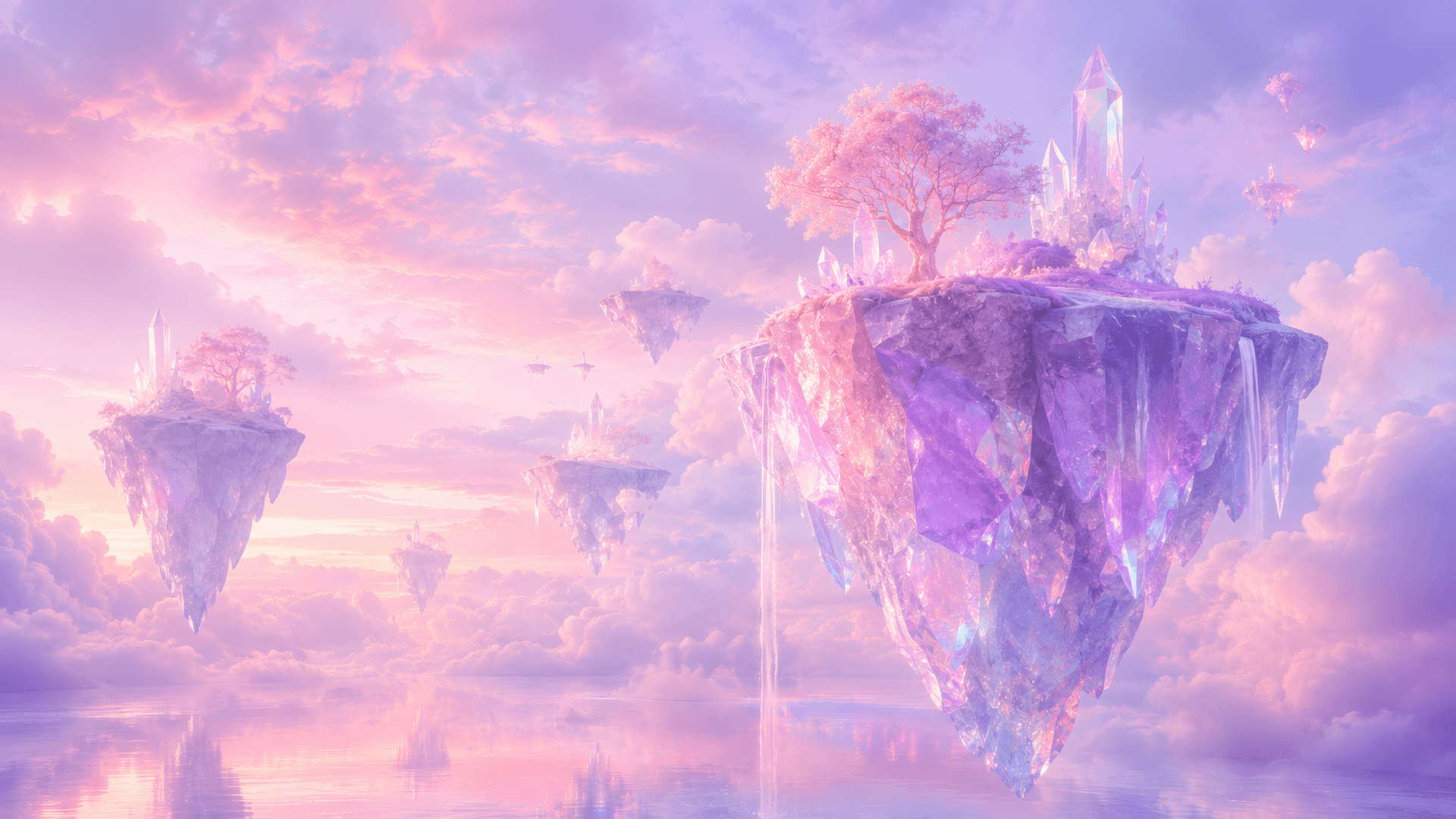 Ethereal Crystal Isles wallpaper preview
