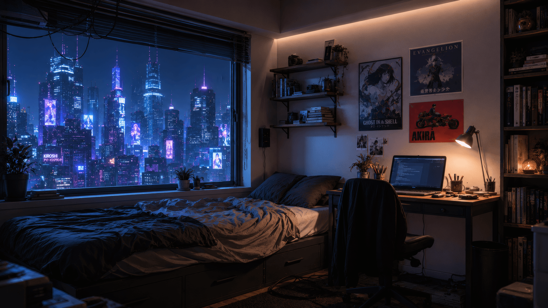 The Anime-Inspired Battlestation wallpaper preview