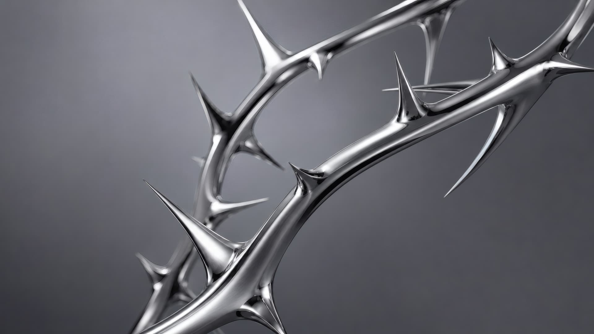 Polished Chrome Thorns wallpaper preview