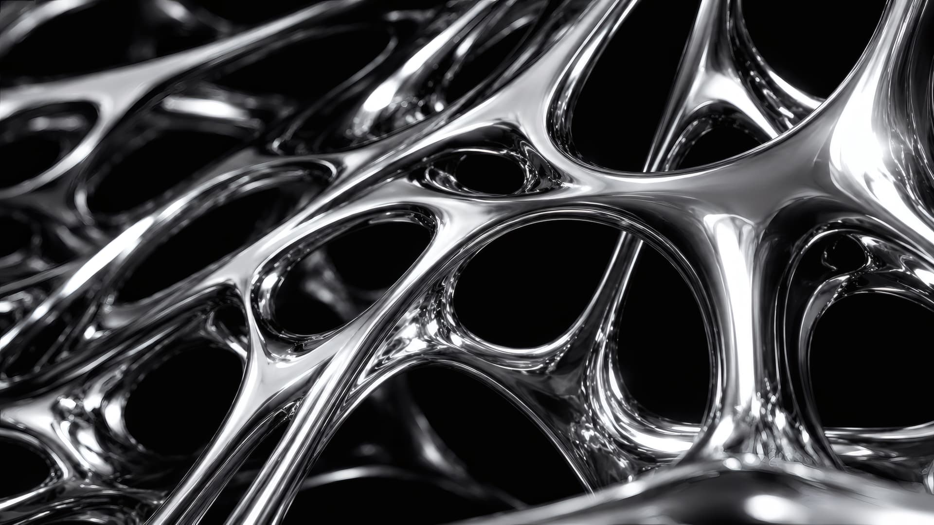 Liquid Chrome Net wallpaper preview