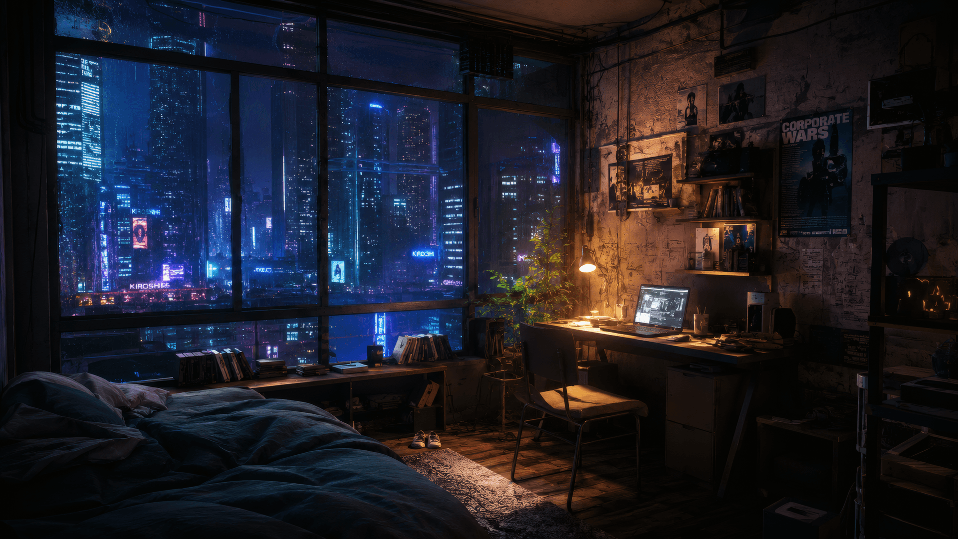 The Dystopian Cyber wallpaper preview