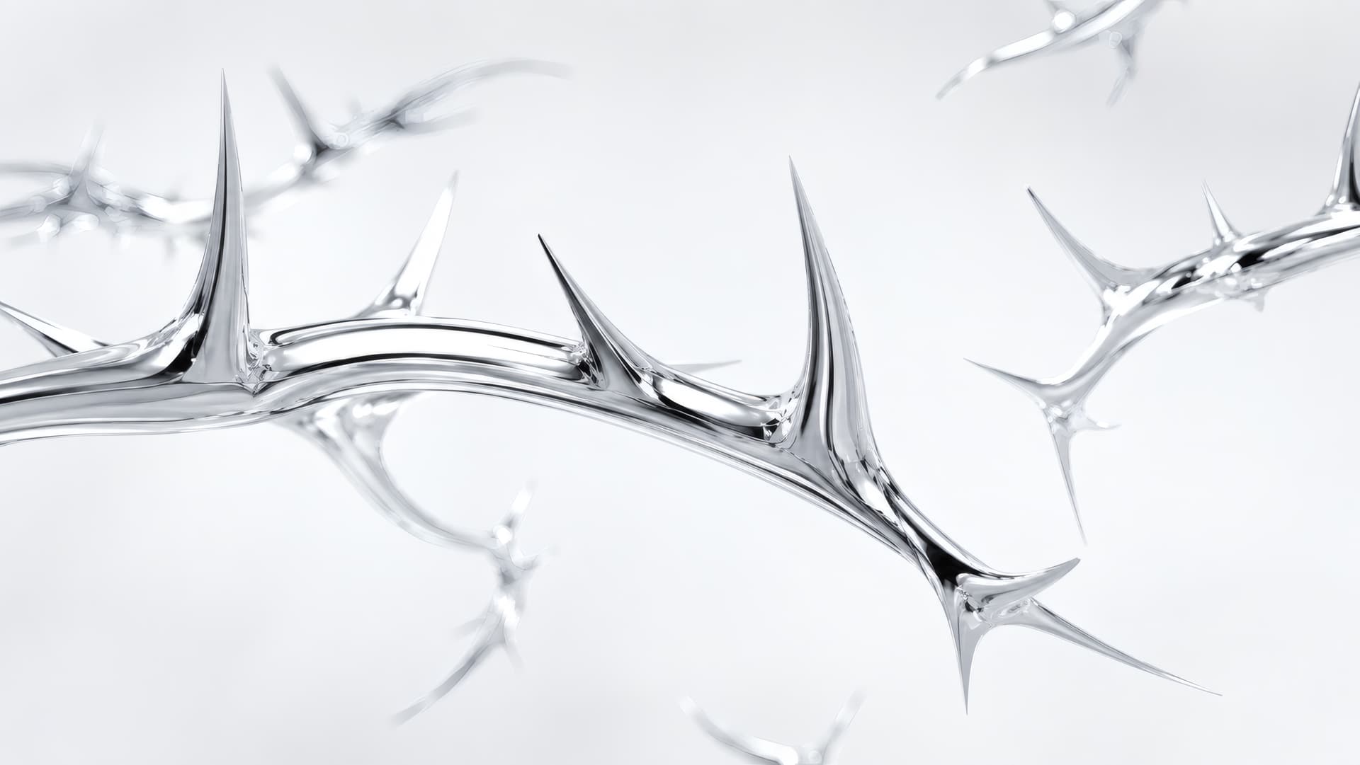 Chrome Thorns wallpaper preview