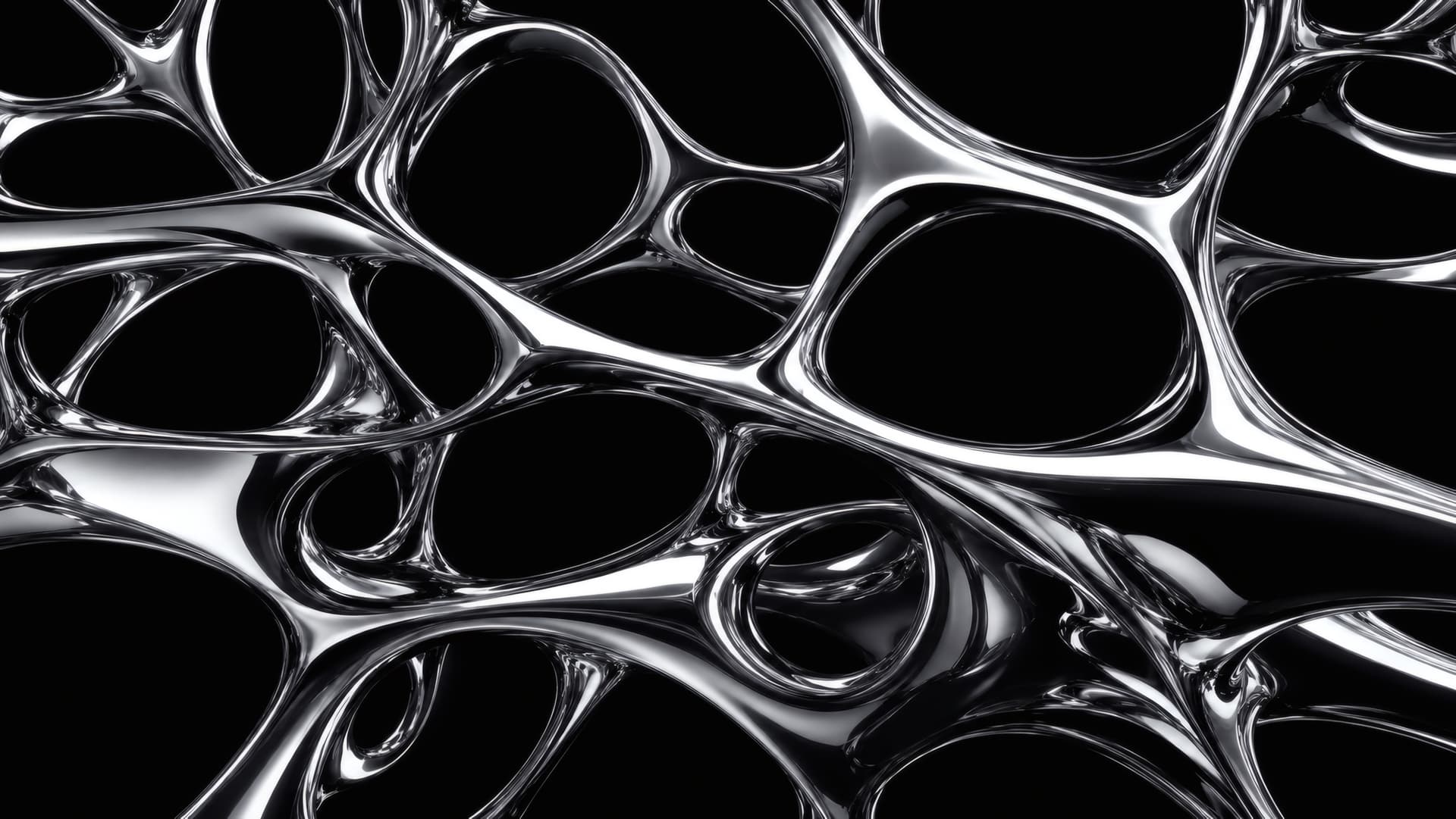 Liquid Chrome Lattice wallpaper preview