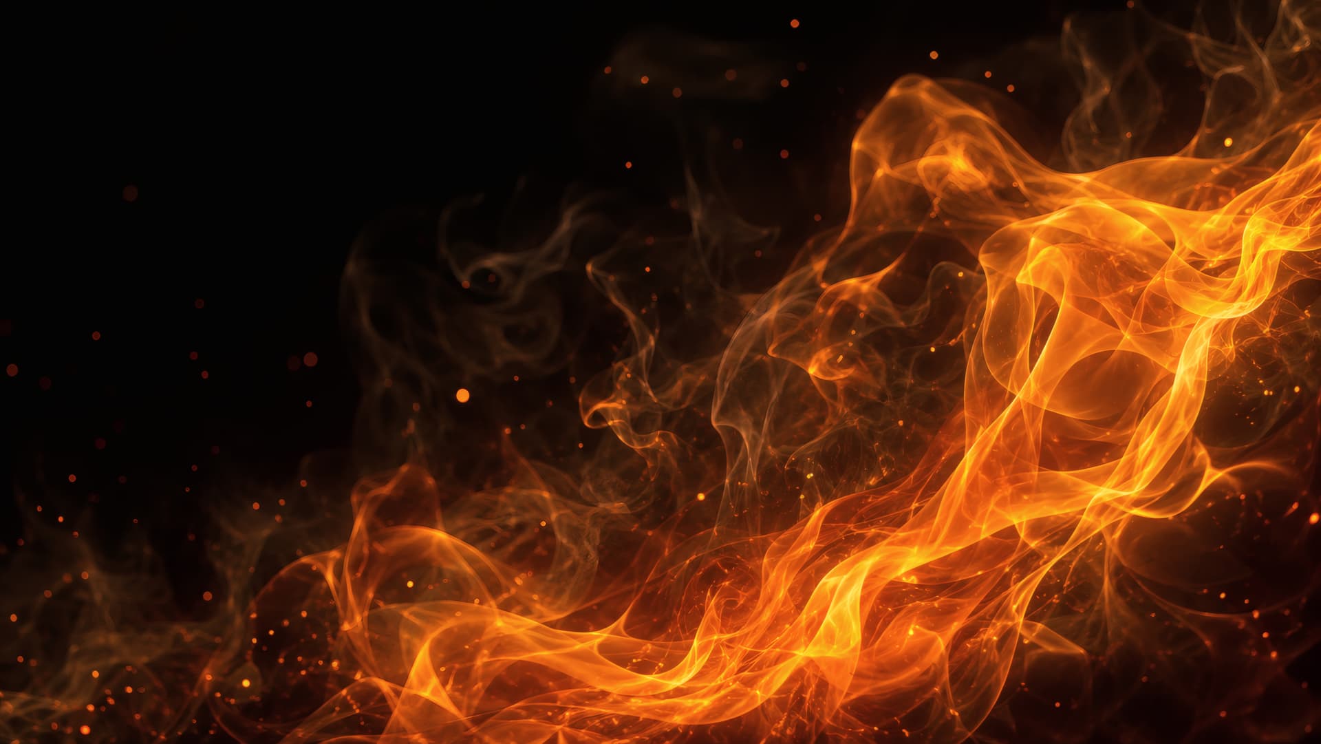 Golden Amber Inferno wallpaper preview