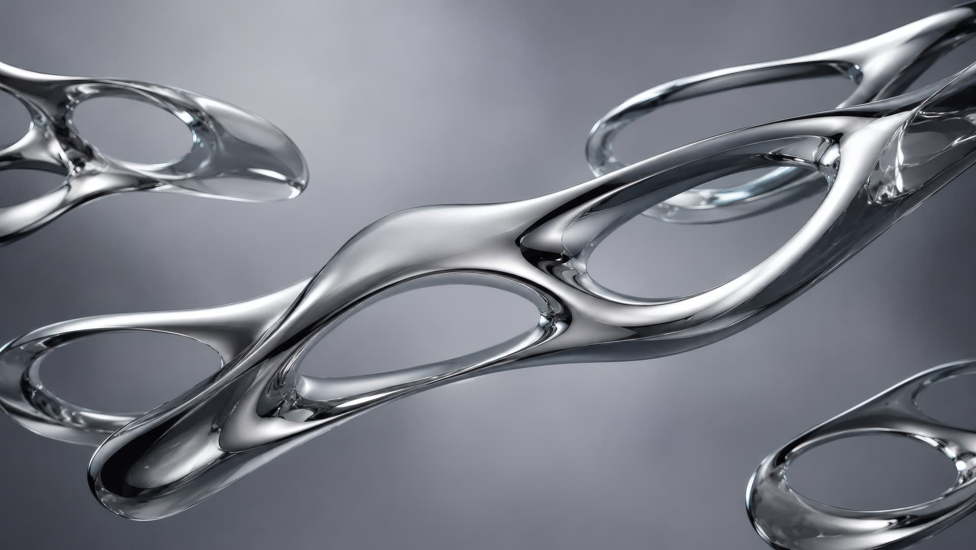 Liquid Chrome Network wallpaper preview