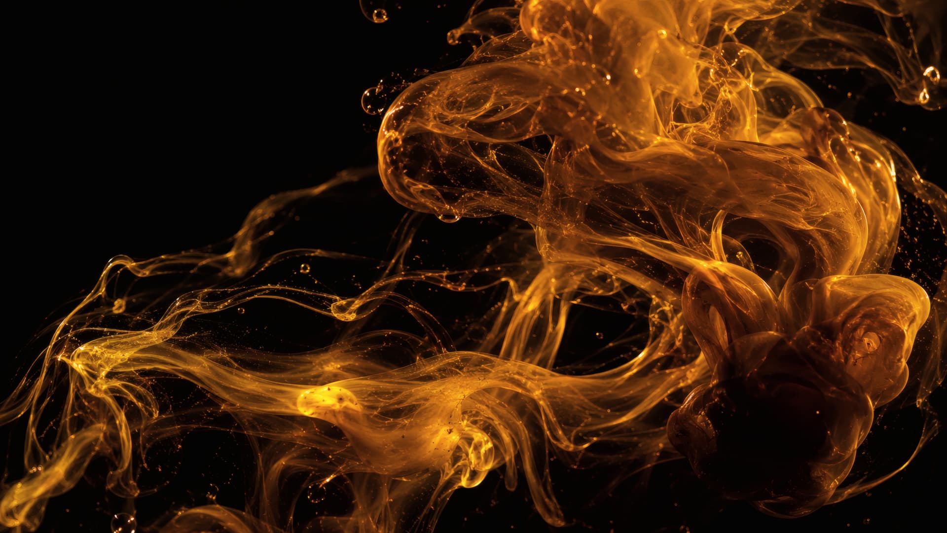 Golden Amber Flow wallpaper preview