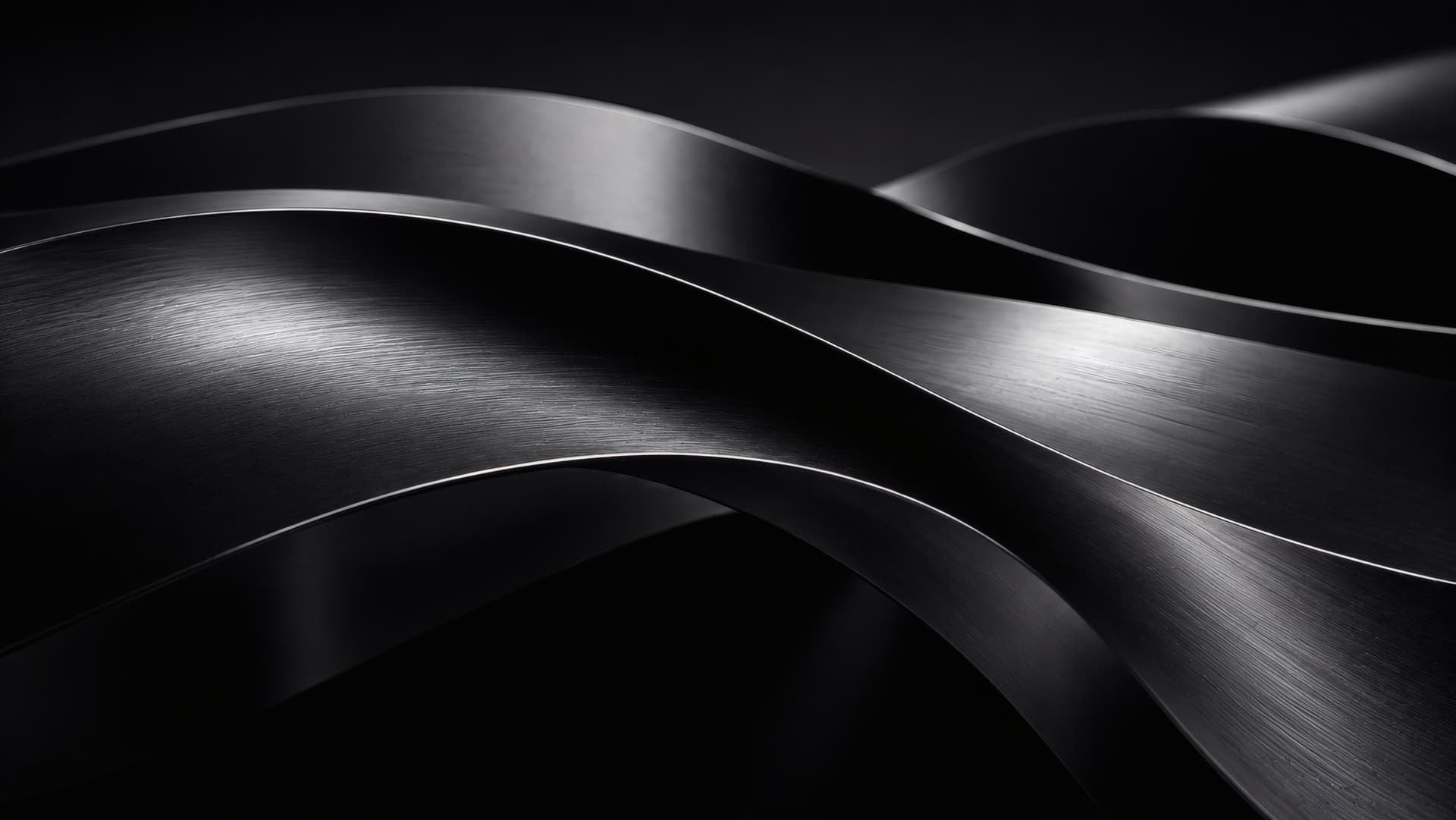 Sleek Metallic Ribbon wallpaper preview
