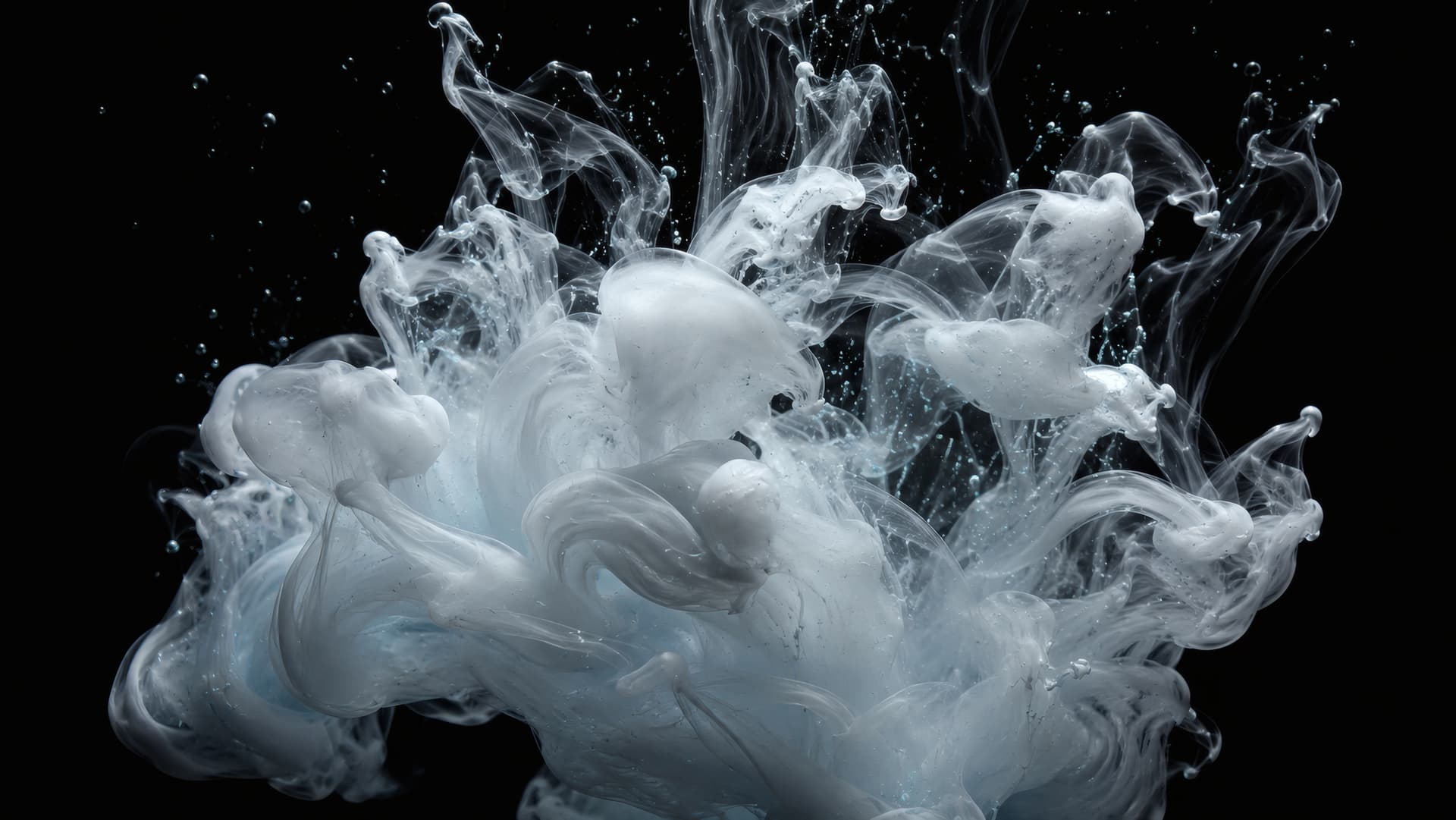 White Ink Splash wallpaper preview