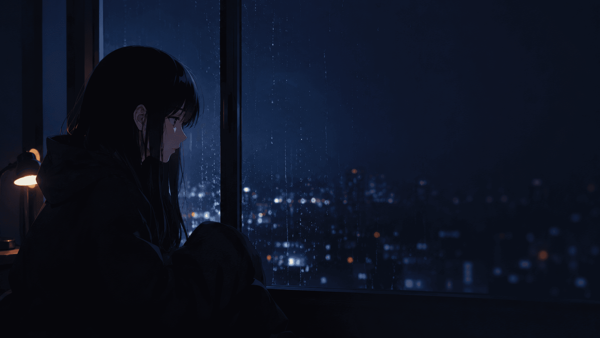 Midnight Raindrops wallpaper preview