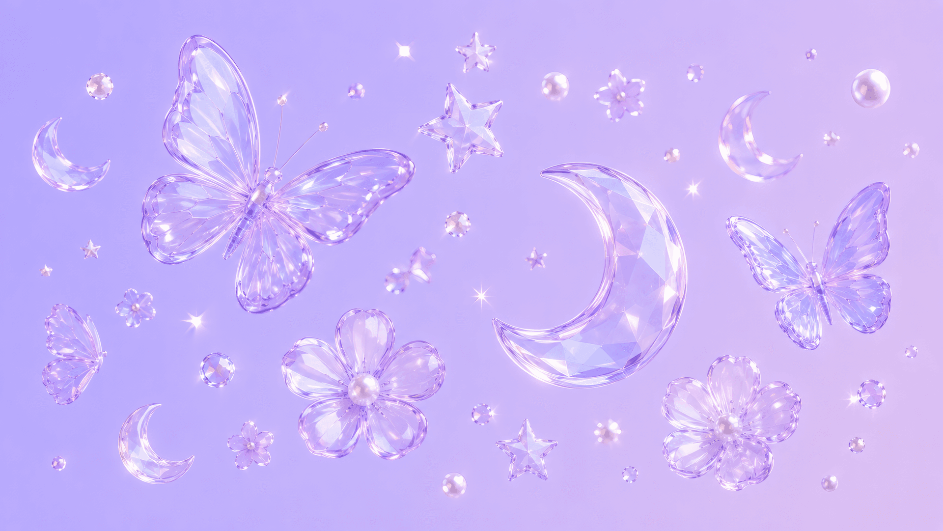 Amethyst Butterfly Reverie wallpaper preview